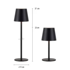Akku Tischleuchte ,schwarz, Indoor, Outdoor, Camping