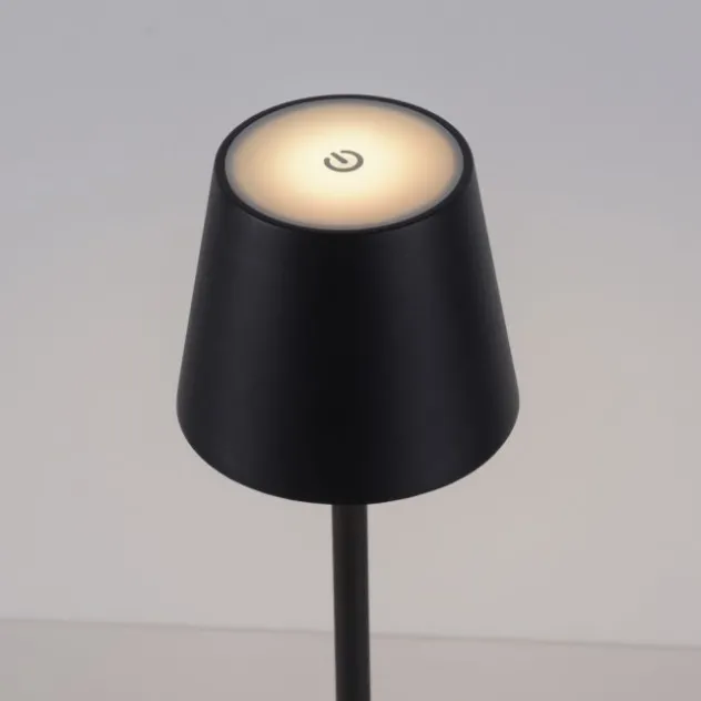 Akku Tischleuchte ,schwarz, Indoor, Outdoor, Camping