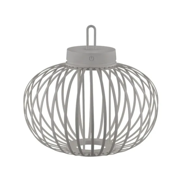 JUST LIGHT Akku Leuchte Gabbia Tisch oder Pendelleuchte, weiß
