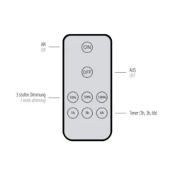 LED Akkuleuchte AKKU 18cm aluminium Timerfunktion USB dimmbar