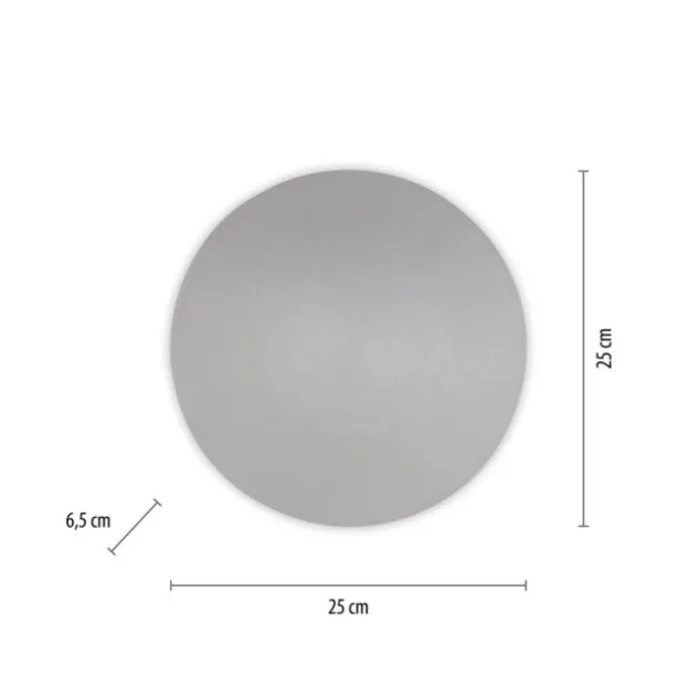 LED Akkuleuchte AKKU 25cm grau Timerfunktion USB dimmbar