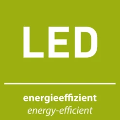LED Deckenlampe silberfarbig energiesparend rechteckig 80x25 cm warmweiß
