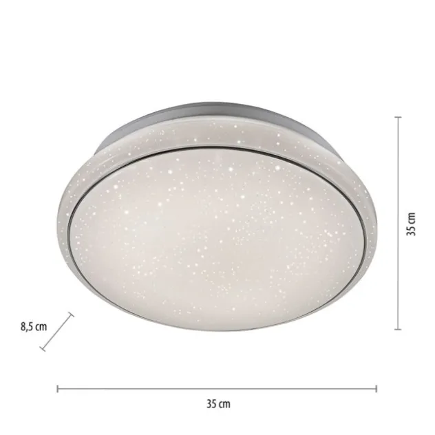 LED Deckenleuchte Ø35cm rund Sternenhimmel Farbwechsel CCT Memoryfunktion