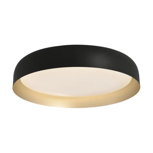LED Deckenleuchte D=57 schwarz gold dimmbar per Fernbedienung CCT