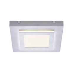 LED-Deckenleuchte, Master, aluminiumfarben, 30x30cm, modern, quadratisch