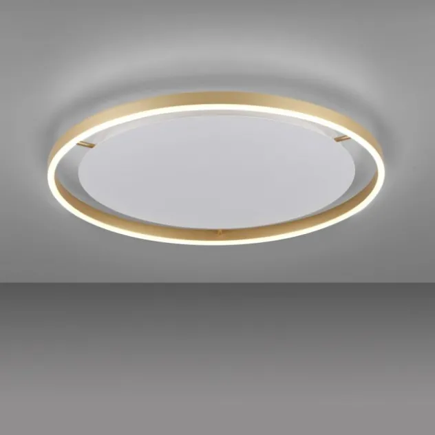 LED Deckenleuchte messing matt rund Ø60cm dimmbar Switchmo warmweiß