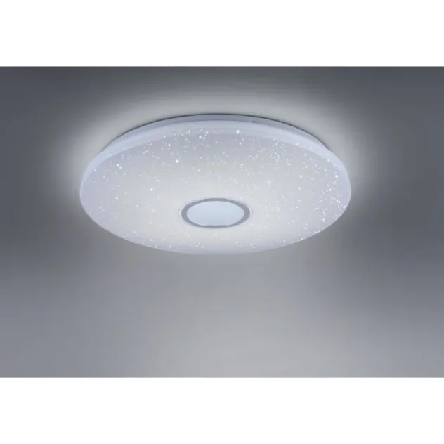 LED Deckenleuchte, Nachthimmel Optik, dimmbar, rund, Fernbedienung, modern