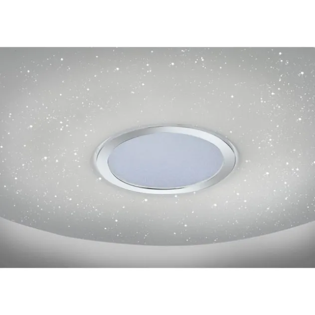 LED Deckenleuchte, Nachthimmel Optik, dimmbar, rund, Fernbedienung, modern