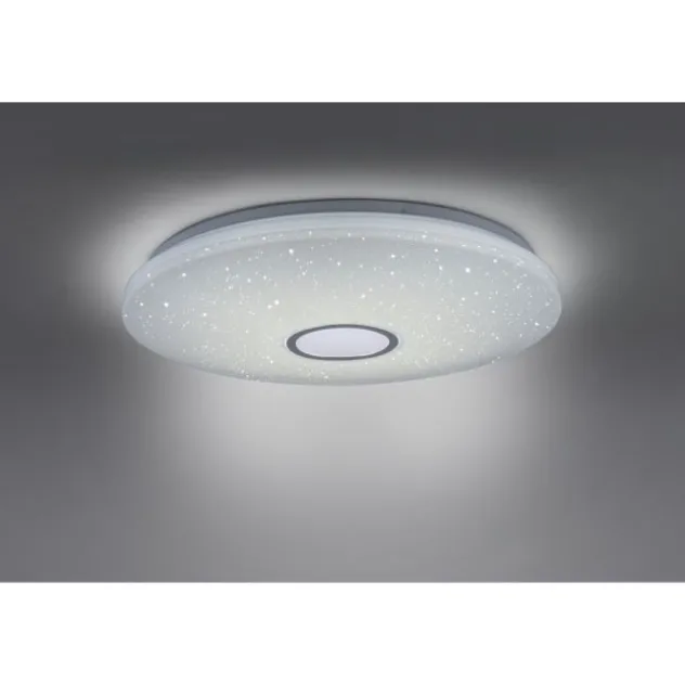 LED Deckenleuchte, Nachthimmel Optik, dimmbar, rund, Fernbedienung, modern