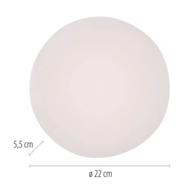 LED Deckenleuchte rund D=22cm weiß warmweiß 3000K