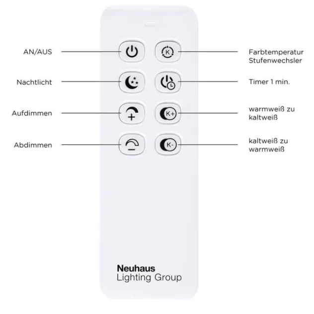 LED Deckenleuchte, schwarz, Lichtfarbensteuerung, Fernbedienung, dimmbar