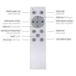 LED Deckenleuchte schwarz RGB Memoryfunktion CCT dimmbar steuerbar
