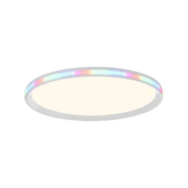 LED-Deckenleuchte, weiß, CCT, RGB, Fernbedienung, dimmbar