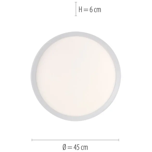 LED-Deckenleuchte, weiß, CCT, RGB, Fernbedienung, dimmbar