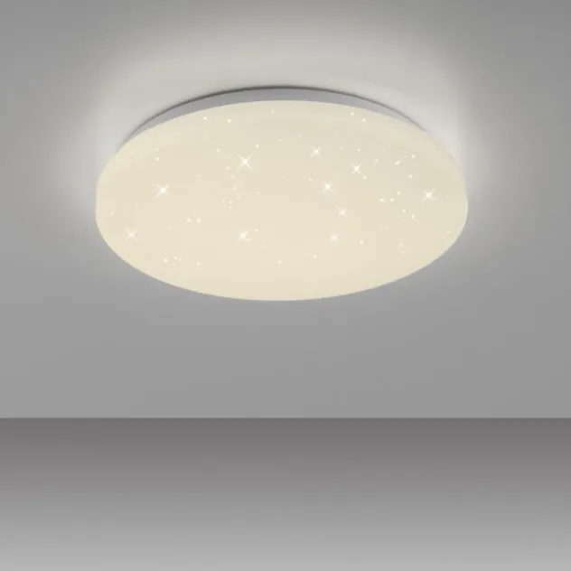 LED Deckenleuchte weiß Sternenhimmel rund D=26cm Schlafzimmer