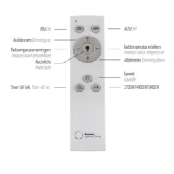 LED Deckenleuchte 30x30 schwarz dimmbar CCT steuerbar über App
