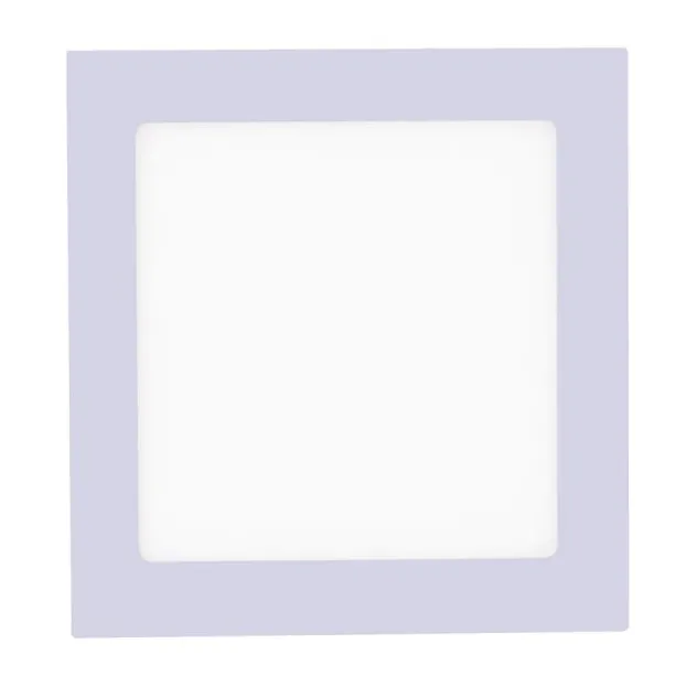 LED-Einbauleuchte, silber, 17x17cm, quadratisch, dimmbar, blendfrei