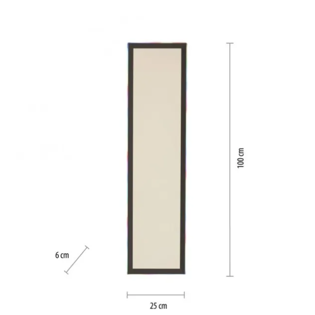 LED Panel, Deckenleuchte, flach,dimmbar, schwarz, mit RGB Laufbandumrandung