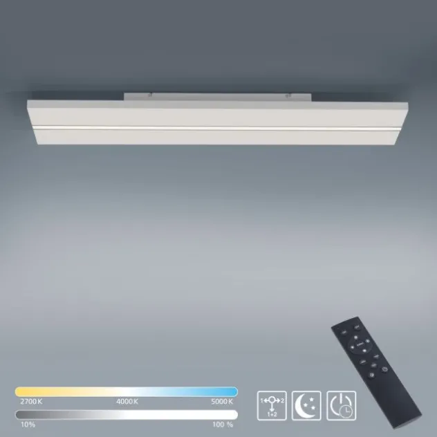 LED Panel, Deckenleuchte, 100x25cm, modern, Fernbedienung