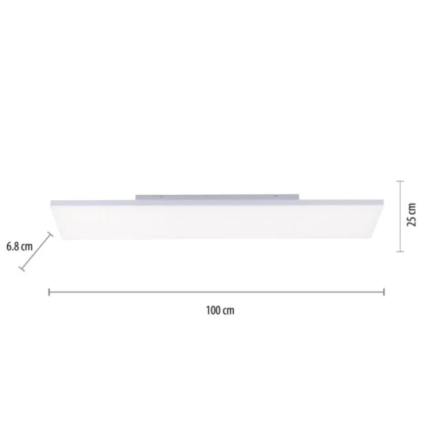LED-Panel, rahmenlos, 100x25cm, weiß, ultraflach, CCT, rechteckig