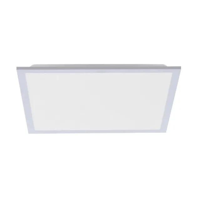 LED Panel Rahmen silberfarbig, 45,5x45,5cm, Fernbedienung, platzsparend