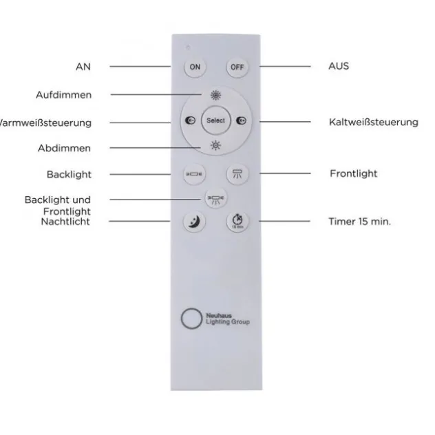 LED-Panel, weiß, 62x62cm, Backlight, dimmbar, Farbsteuerung