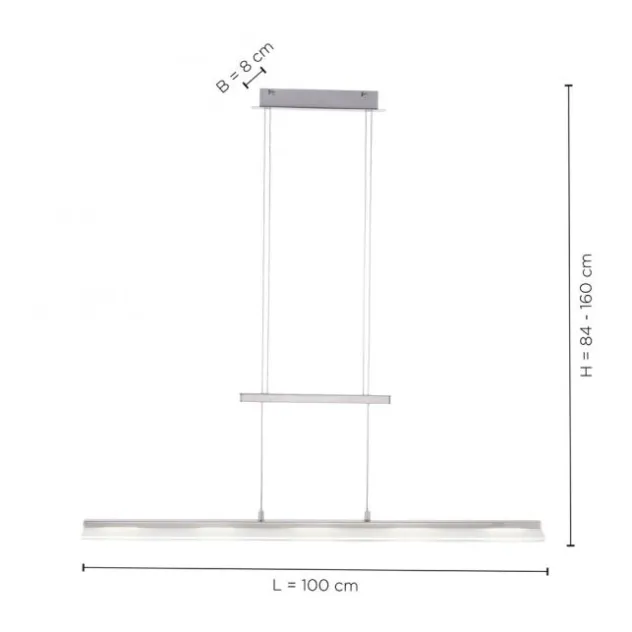 LED Pendelleuchte, dimmbar Farbtemperatursteuerung Sensordimmer