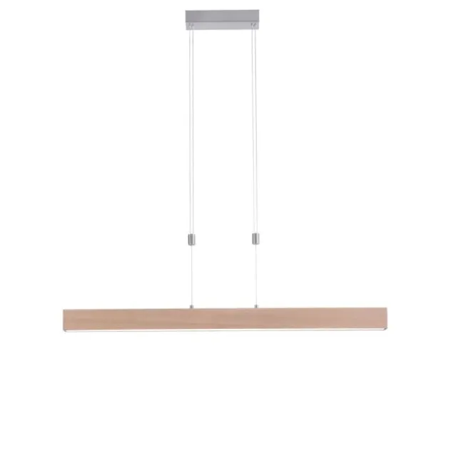 LED-Pendelleuchte, Holzdekor, höhenverstellbar, CCT-Farbmanagement, dimmbar