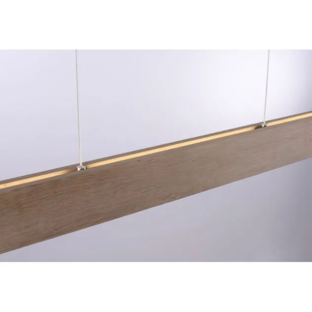 LED-Pendelleuchte, holz, dimmbar, CCT, Fernbedienung, IP20