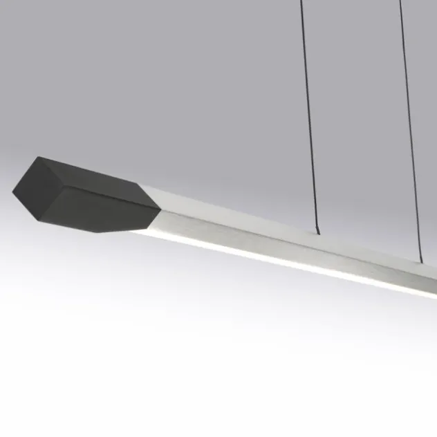 LED Pendelleuchte HOOP aluminium anthrazit höhenverstellbar dimmbar