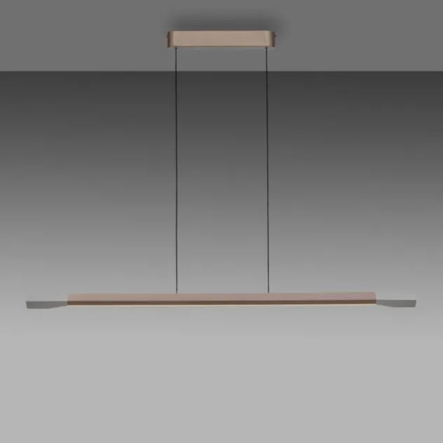 LED Pendelleuchte HOOP Kaffee Farbe dimmbar höhenverstellbar per Lift