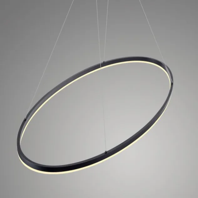 LED Pendelleuchte oval 56x56 anthrazit dimmbar Memoryfunktion