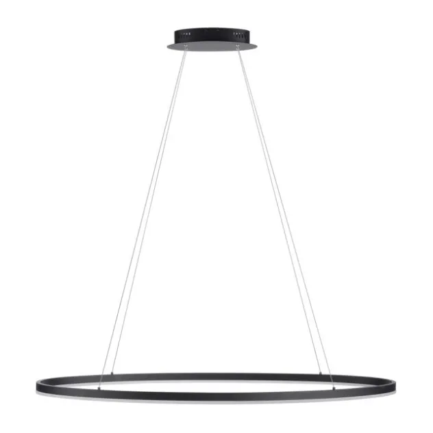 LED Pendelleuchte oval 56x56 anthrazit dimmbar Memoryfunktion