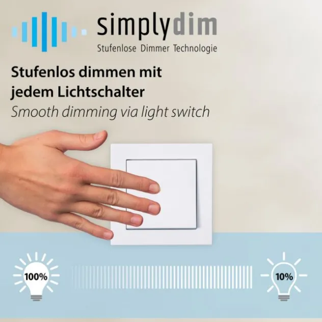 LED Pendelleuchte oval 40x40 anthrazit dimmbar Memoryfunktion