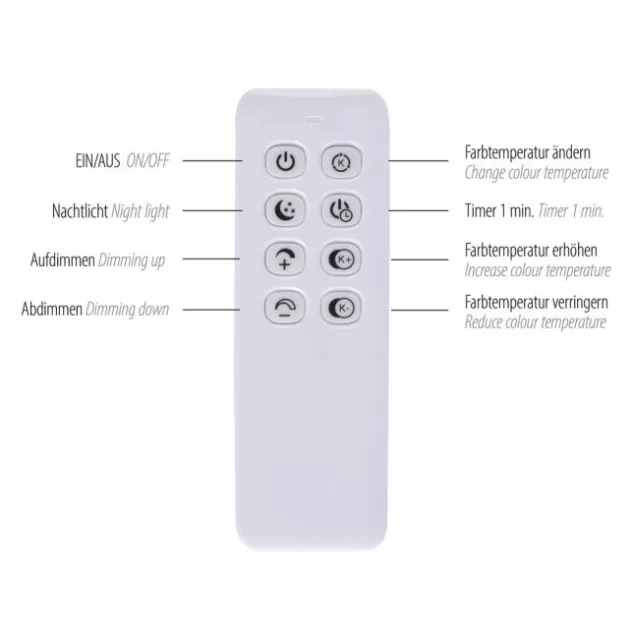 LED Pendelleuchte schwarz dimmbar per Fernbedienung Memoryfunktion CCT