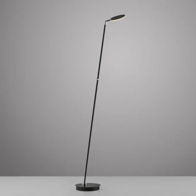 LED Stehleuchte AKKU BENTE, schwarz, Akkuleuchte, aufladbar, dimmbar,