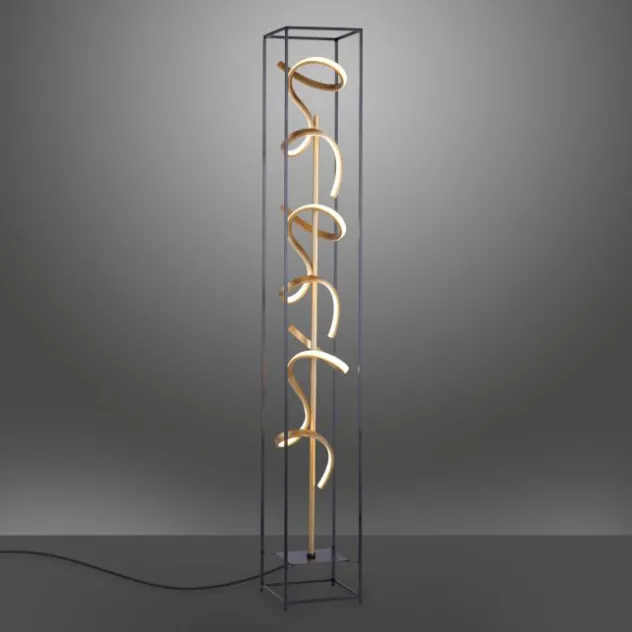LED Stehleuchte, modernes Design, warmweißes Licht, inkl. Dimmfunktion