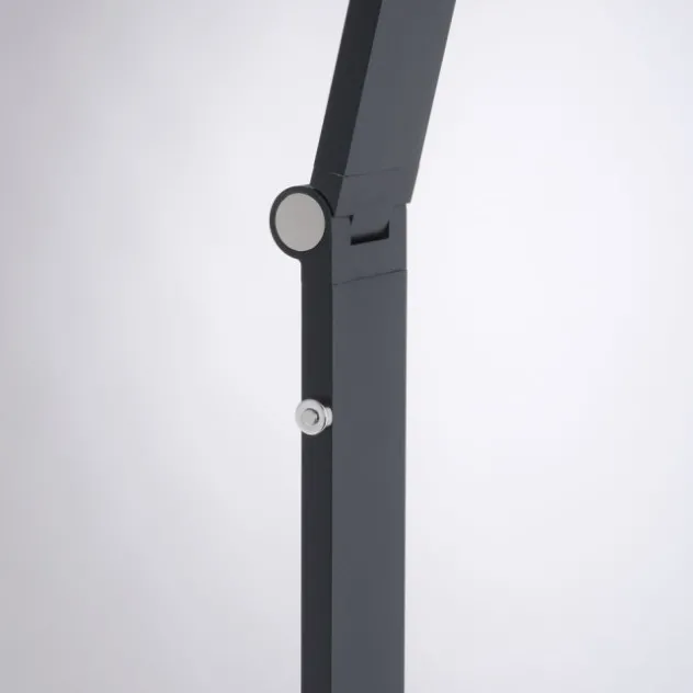 LED Stehleuchte SAMSKY, grau, CCT-Steuerung, Tastdimmer, höhenverstellbar