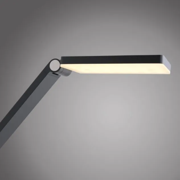 LED Stehleuchte SAMSKY, grau, CCT-Steuerung, Tastdimmer, höhenverstellbar