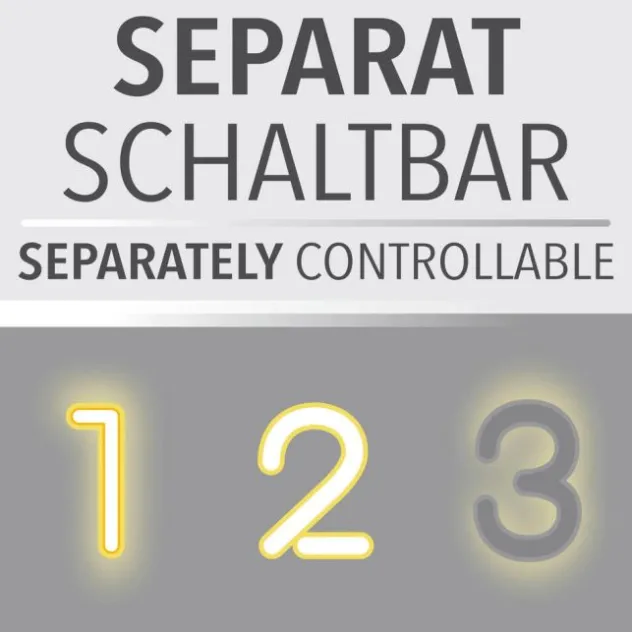 LED Stehleuchte schwarz 2-flammig flexibel verstellbar mit Schalter