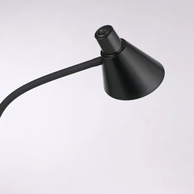 LED Stehleuchte schwarz mit Schalter flexible verstellbar Arbeitsplatzleuchte
