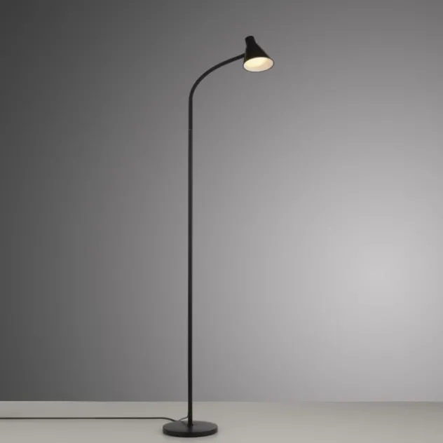 LED Stehleuchte schwarz mit Schalter flexible verstellbar Arbeitsplatzleuchte