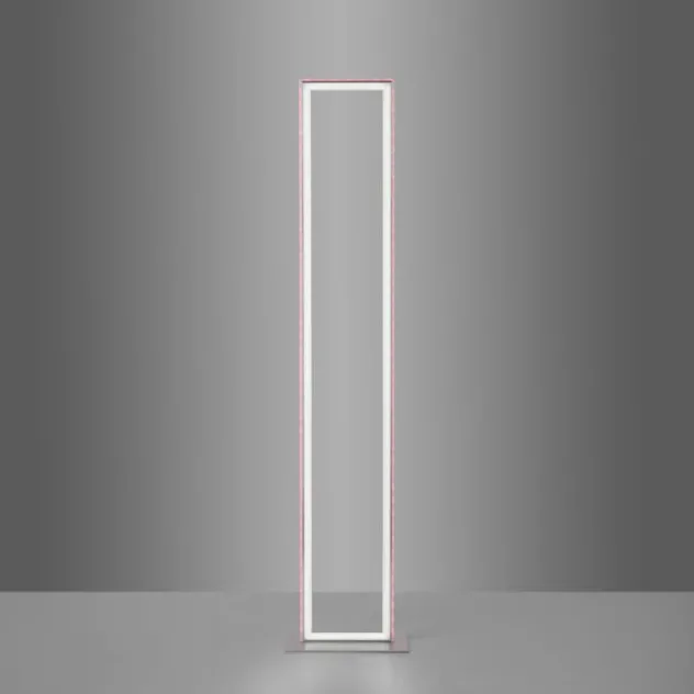 LED Stehleuchte silber farbig Fußschalter dimmbar Sidelight RGB Rainbow