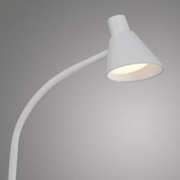 LED Stehleuchte weiß mit Schalter flexible verstellbar Arbeitsplatzleuchte