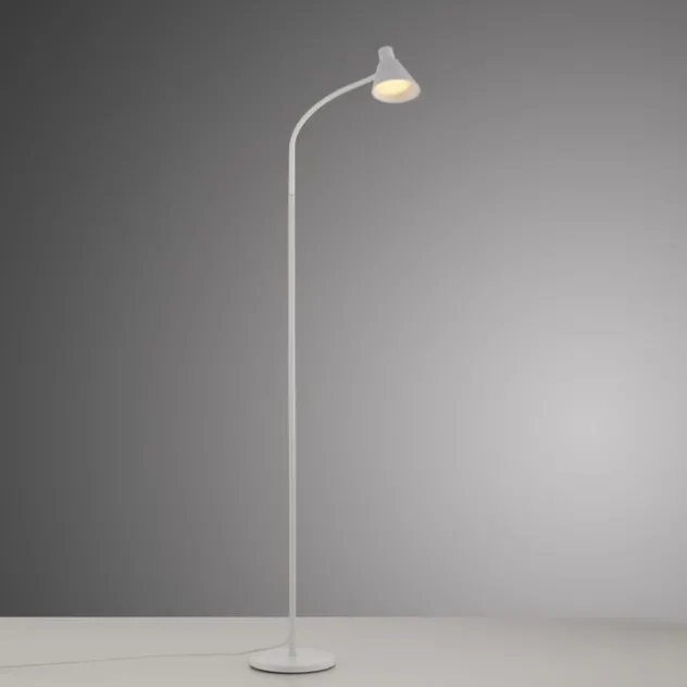 LED Stehleuchte weiß mit Schalter flexible verstellbar Arbeitsplatzleuchte
