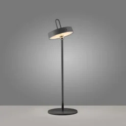 LED Tischlampe schwarz Akku Touchdimmer spritzwassergeschützt USB