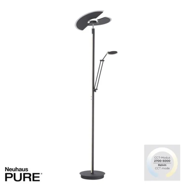 Neuhaus PURE® Led Deckenfluter / Stehleuc PURE Mutil graphite Leselicht dimmbar