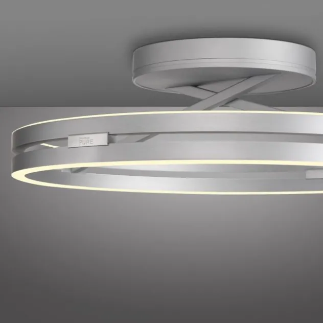Neuhaus PURE® LED Deckenleuchte PURE Loop, stone (alu), Fernbedienung