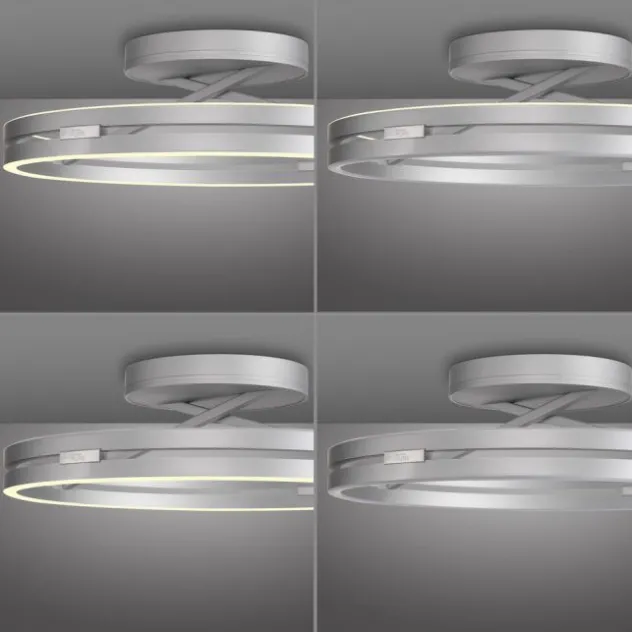 Neuhaus PURE® LED Deckenleuchte PURE Loop, stone (alu), Fernbedienung