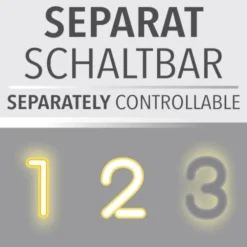 Neuhaus PURE® LED Deckenleuchte PURE Loop, mystic grey, Fernbedienung